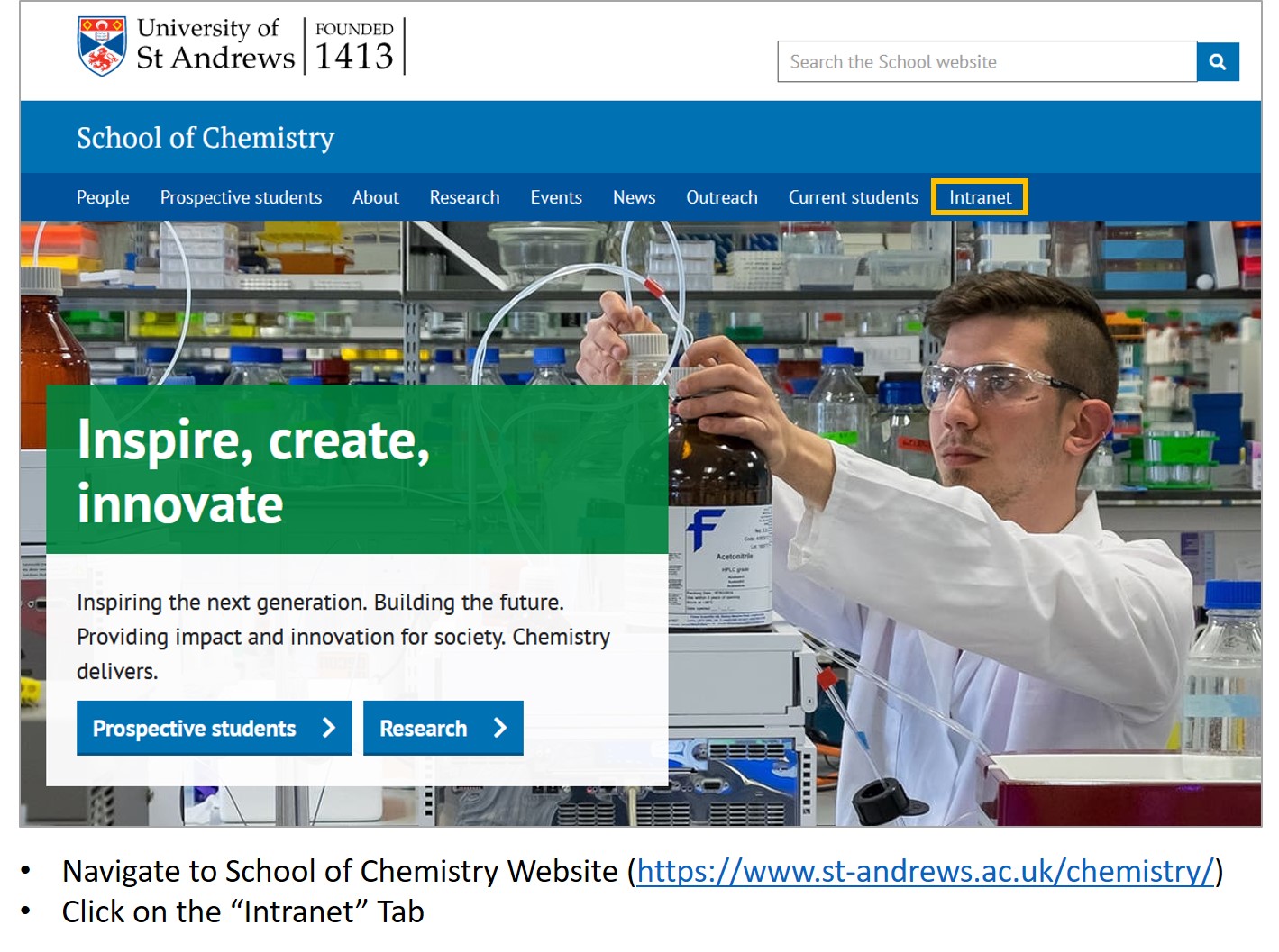 Update “Laboratory Hazards” Document – Chemistry H&S Website